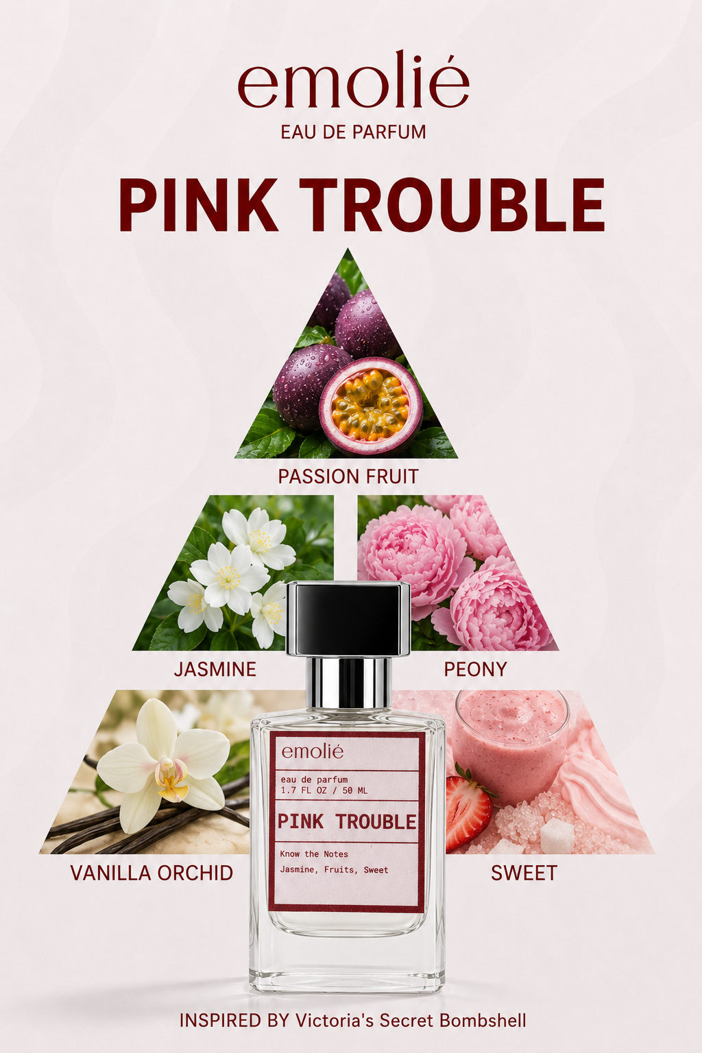 Pink Trouble fragrance notes pyramid