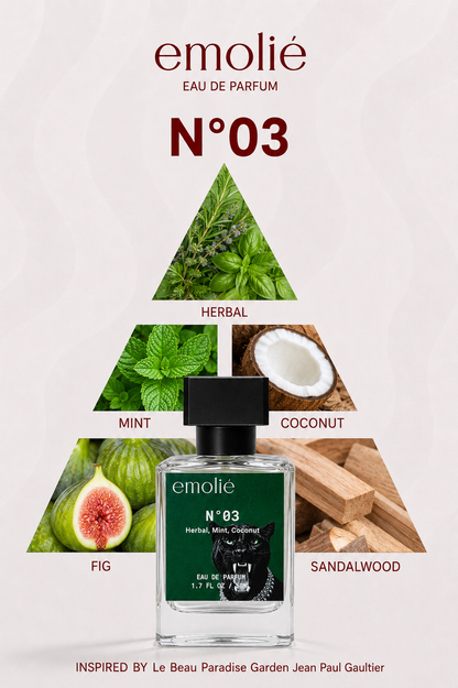 N°03 fragrance notes pyramid